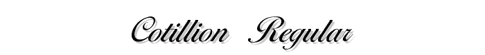 Cotillion Regular font